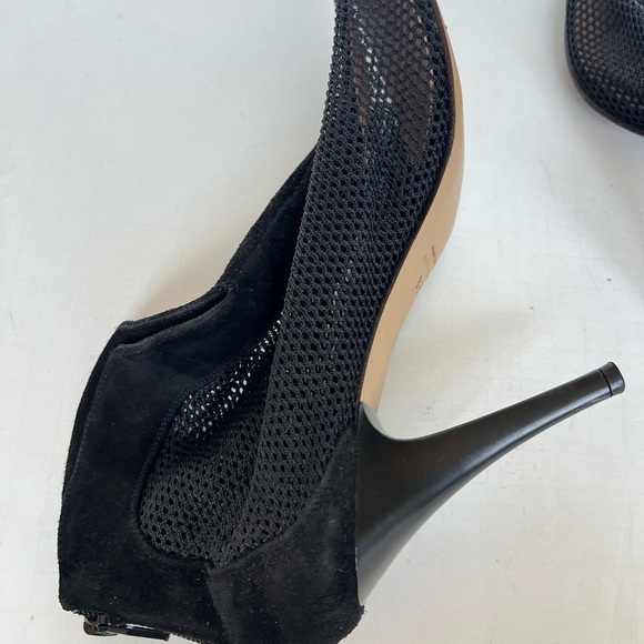 Luca Valentini Italian Suede Mesh Heels - Picture 6 of 9
